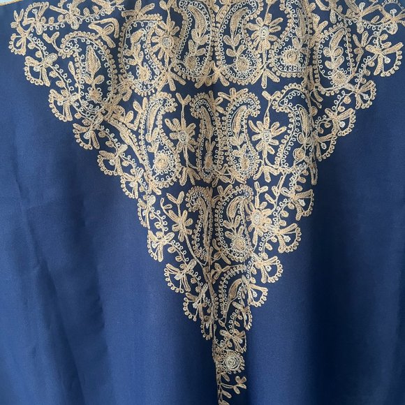 Hand Made Moroccan Gold Threaded Kaftan Robe! New! - Picture 5 of 7